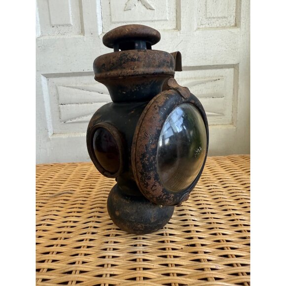Antique 1900's Ford Model T Auto Car Light Kerosene Oil Lamp Carriage Lantern - Picture 13 of 13